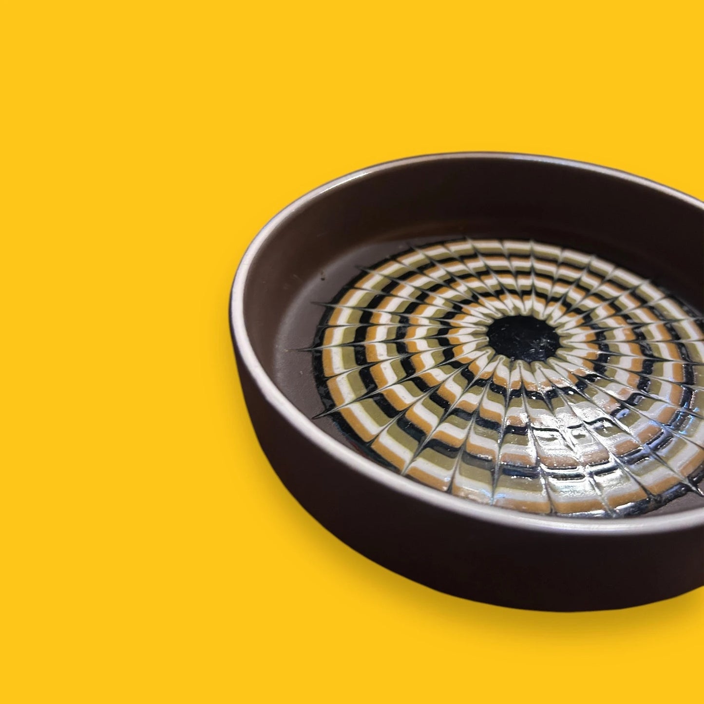 Mid century Hornsea muramic pin dish