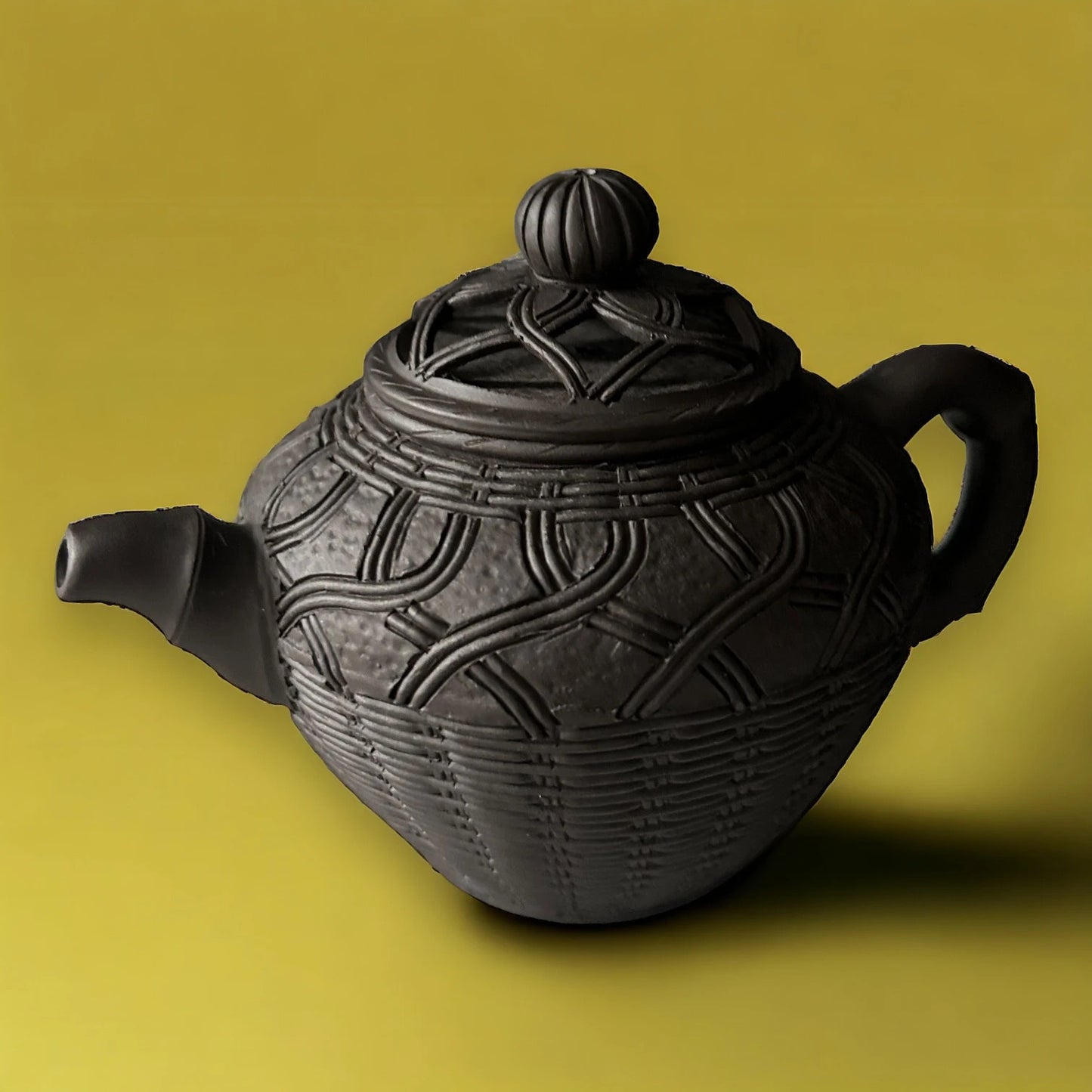 Vintage Yixing Zicha Chinese Black Teapot