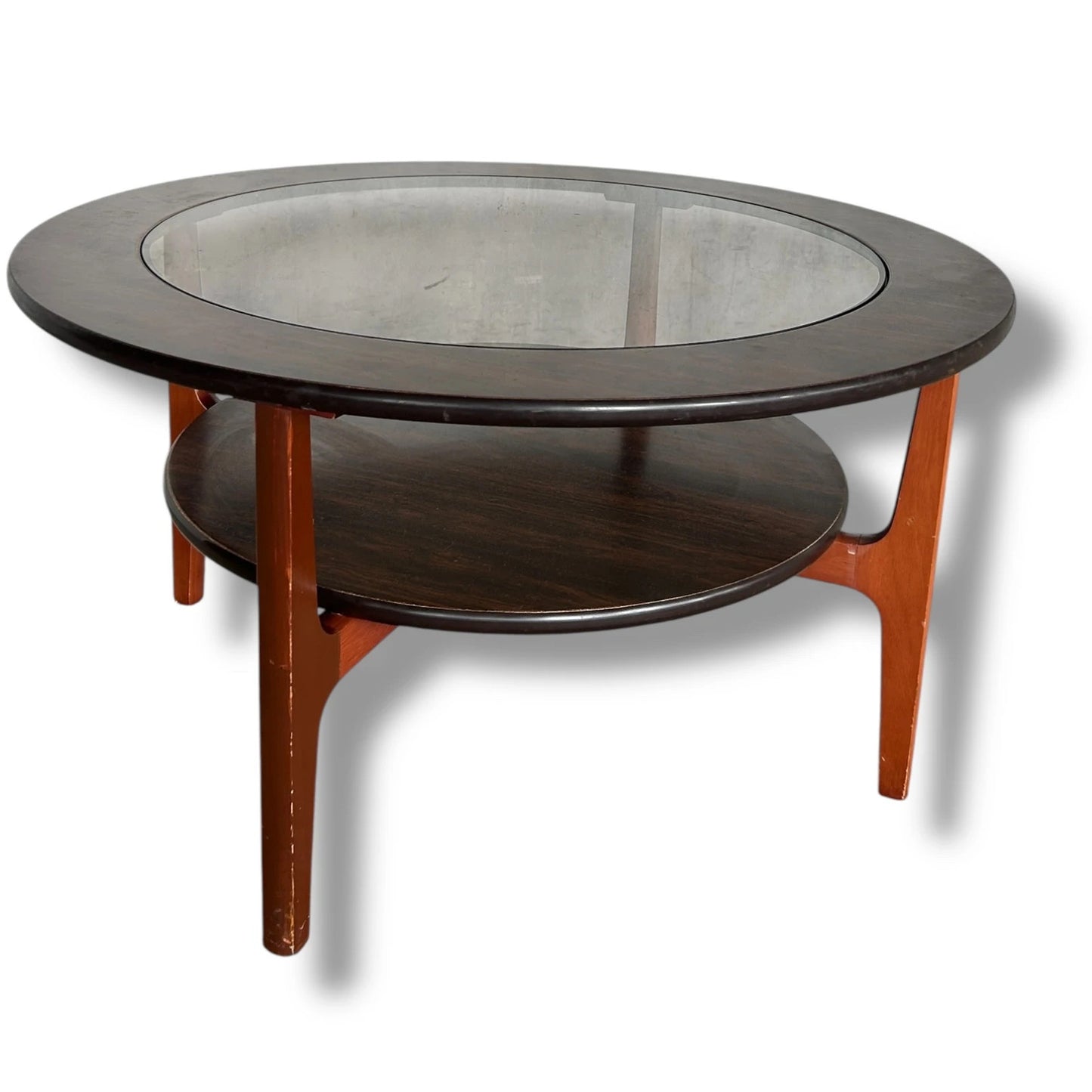 Mid Century Modern Greaves and Thomas Schreiber Rosewood Astro Coffee Table