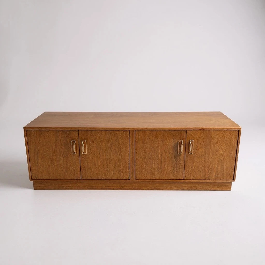 1960s G Plan Teak Low Sideboard – Mid-Century Modern Credenza Storage Unit