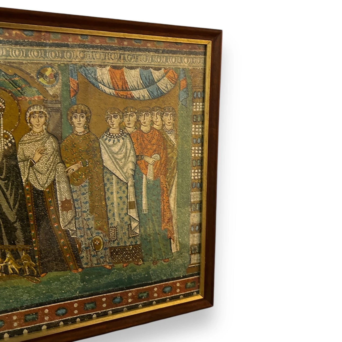 Vintage 1980s Empress Theodora Christian Framed Art