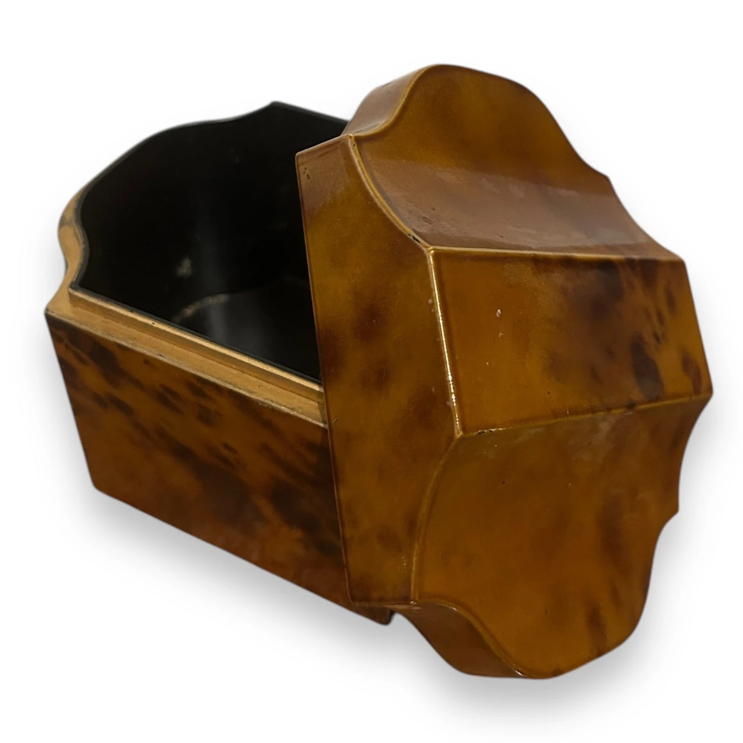 Vintage 1950s Tortoiseshell Japanese Storage Box