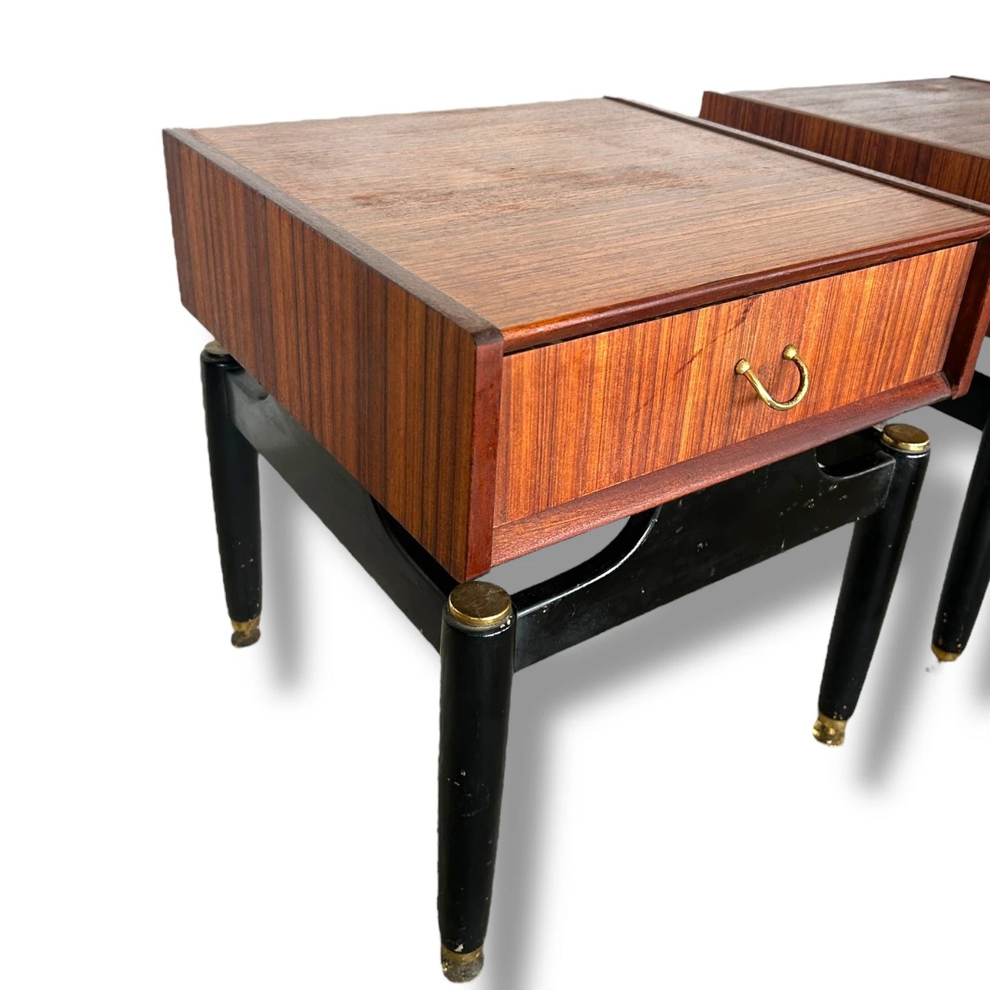 Mid Century G Plan E Gomme Pair of Vintage Bedside Tables