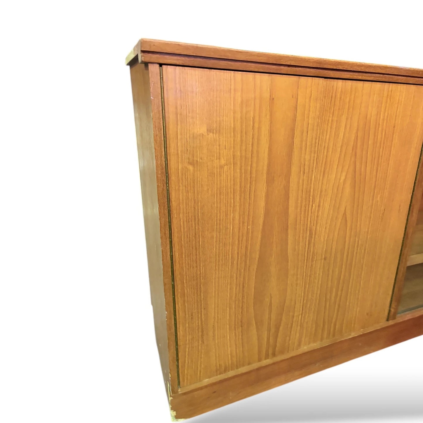 Mid Century Teak Sideboard | Danish Modern Low Record Cabinet