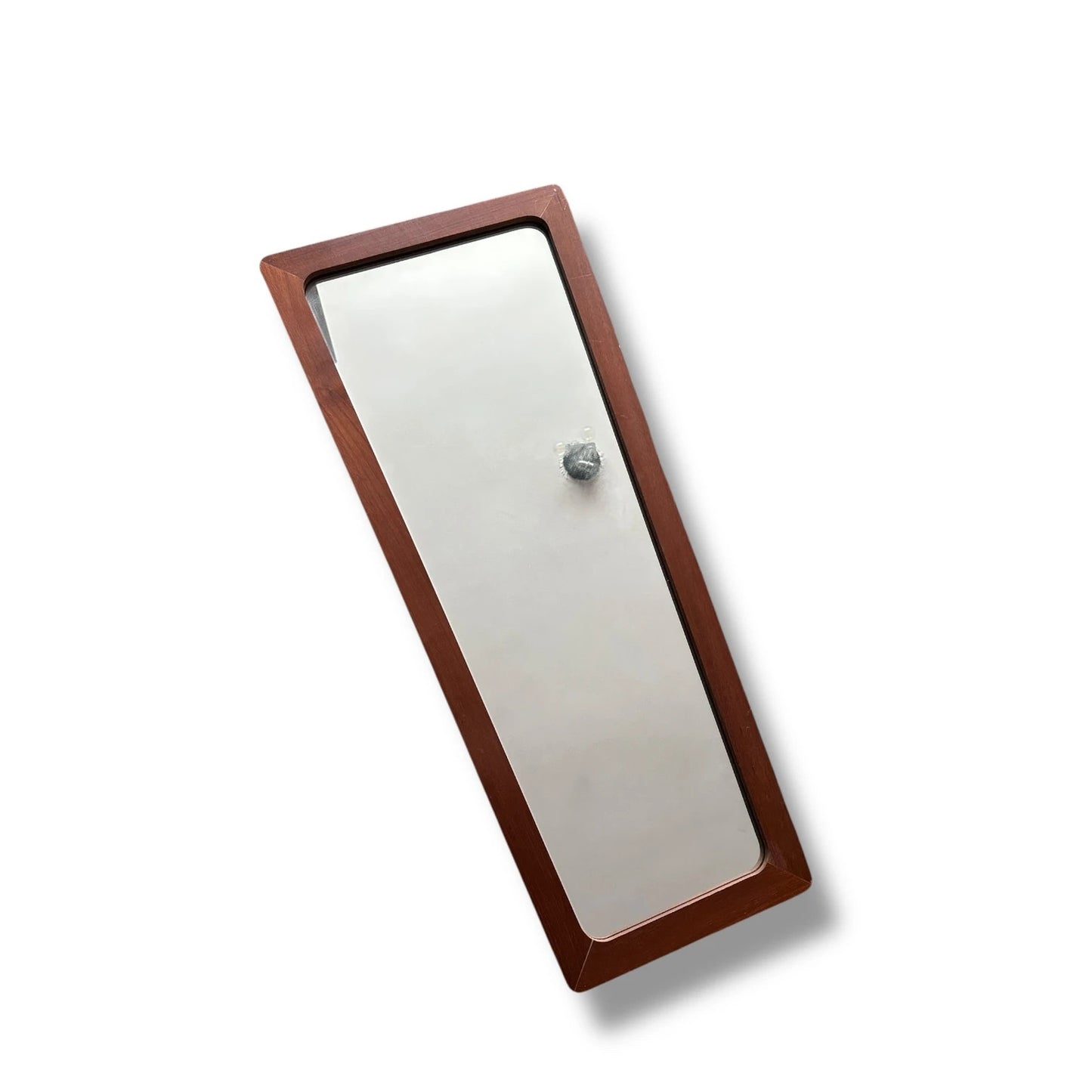 Mid Century modern long danish teak wood mirror