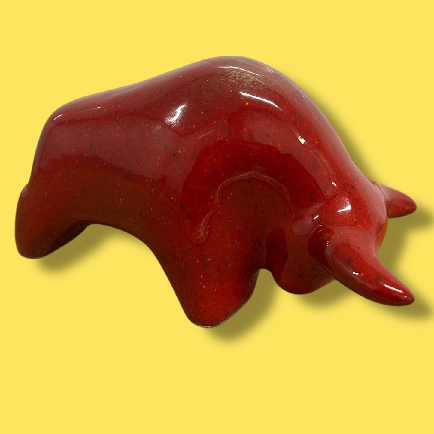 Mid Century Otto Keramik West German Lava Bull Pottery