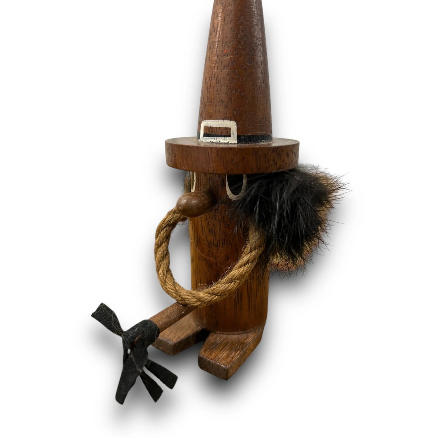 Mid Century Japanese Wood Witch Gonk
