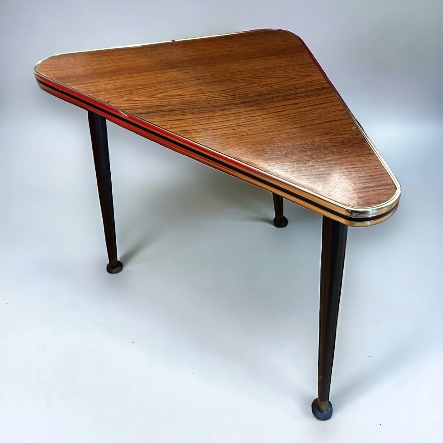 Mid century triangular side table