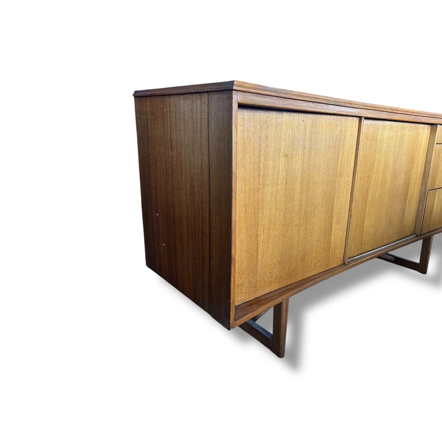 Vintage Mid-Century Lebus Teak Sideboard Cabinet Credenza