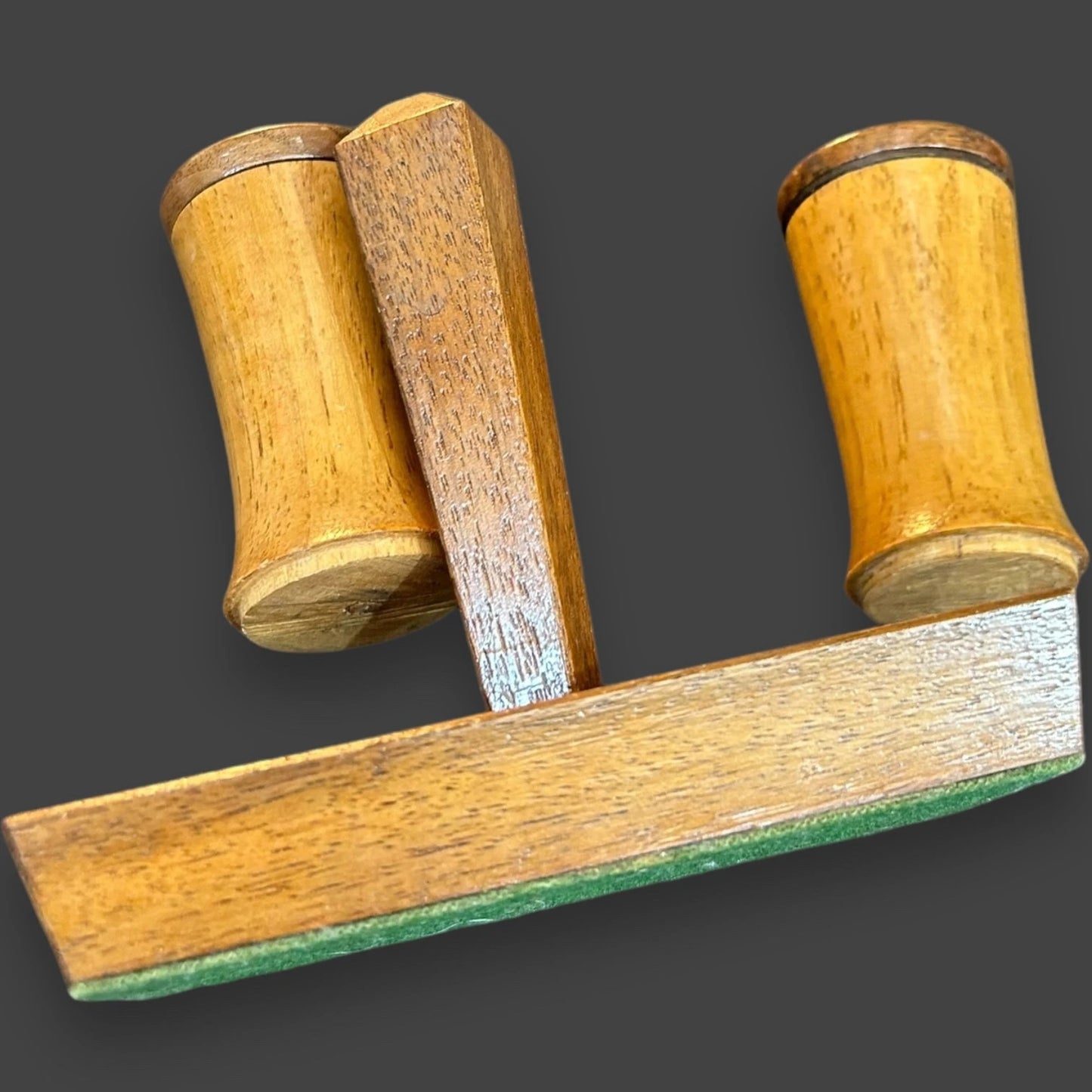 Mid Century Teak Salt and Pepper Cruet Set