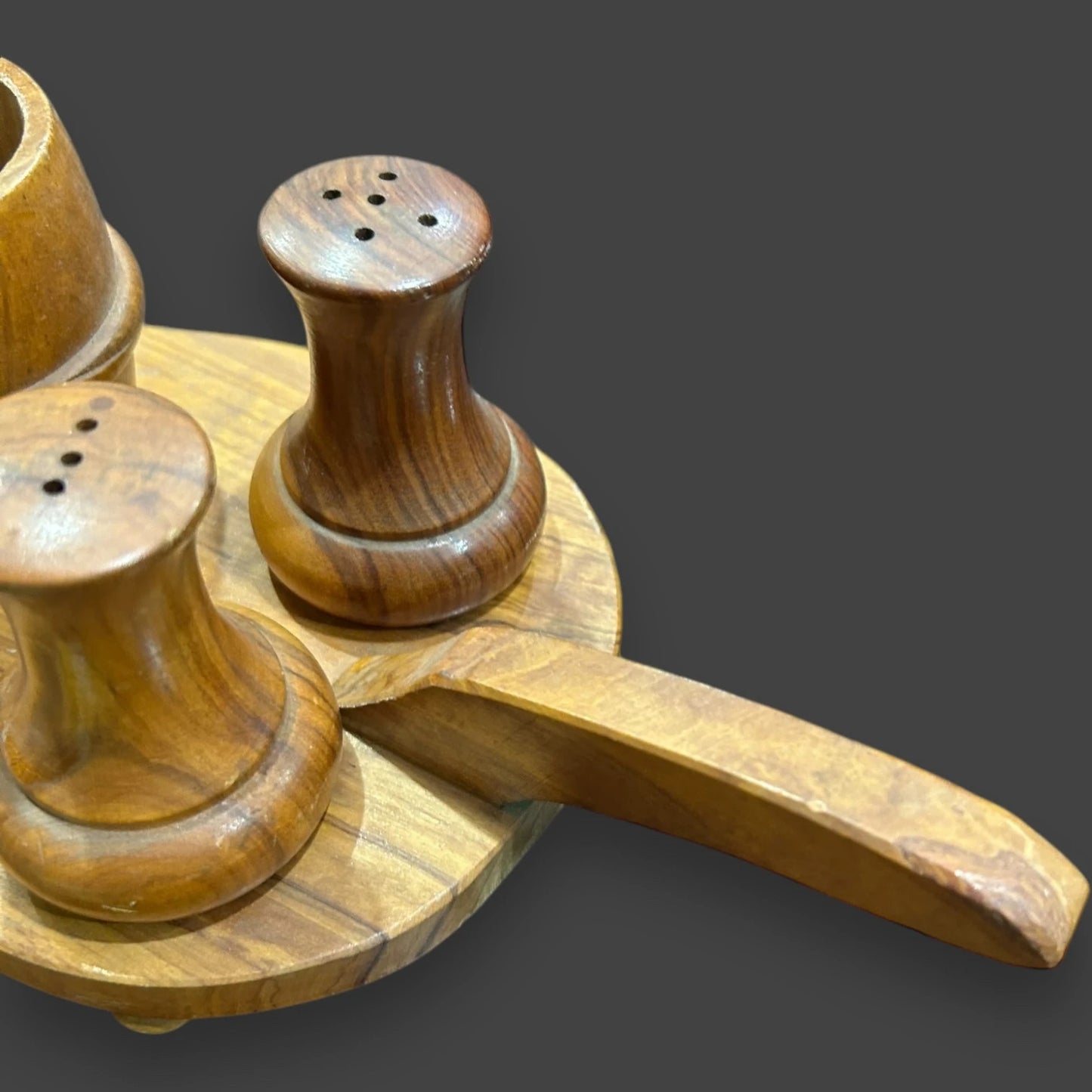 Mid Century Salt and Pepper Cruet Set