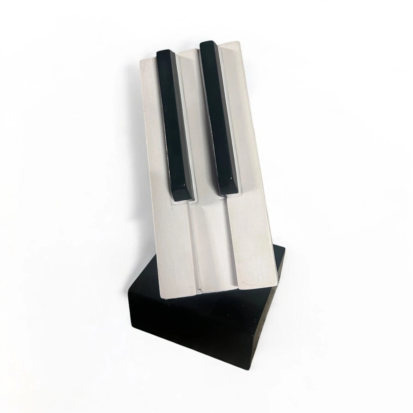 Vintage Piano Keys Resin Sculpture