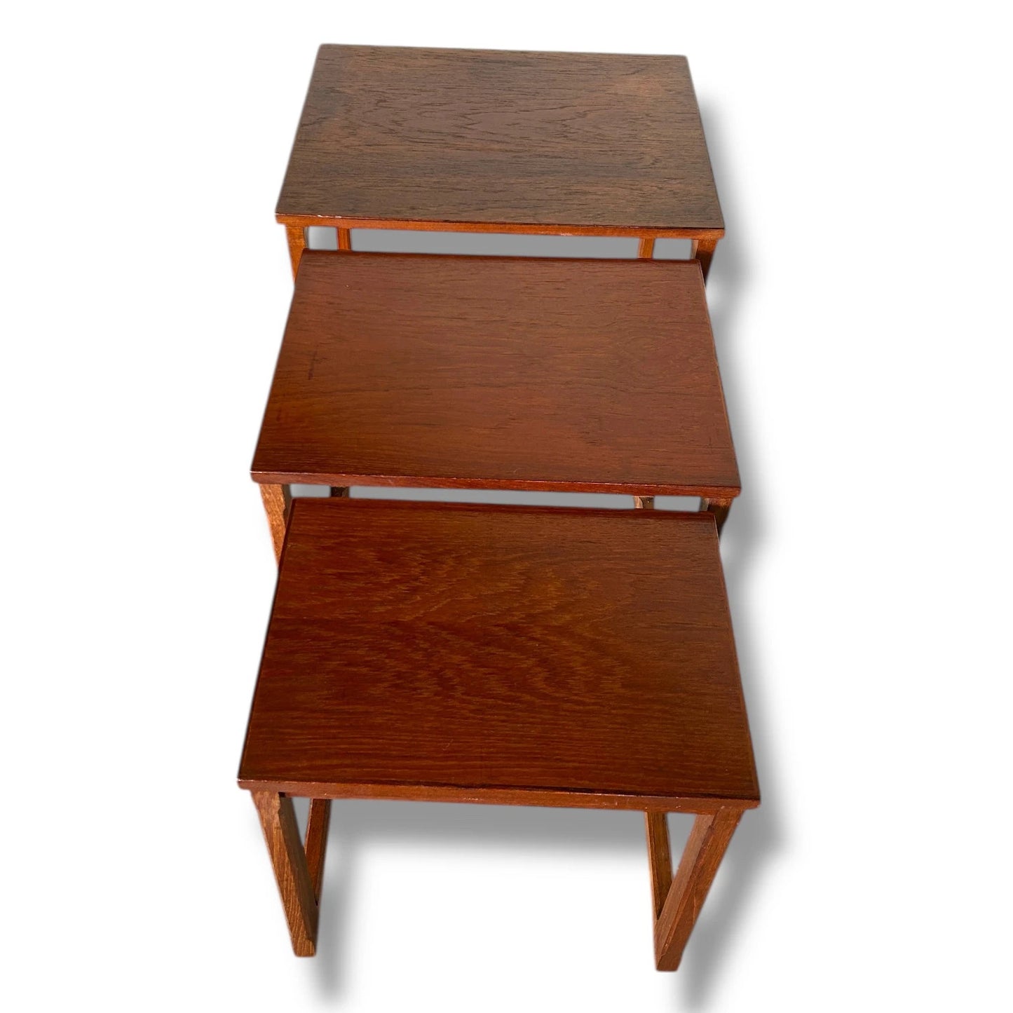 Mid Century Modern Danish Teak Wood Nest of Tables