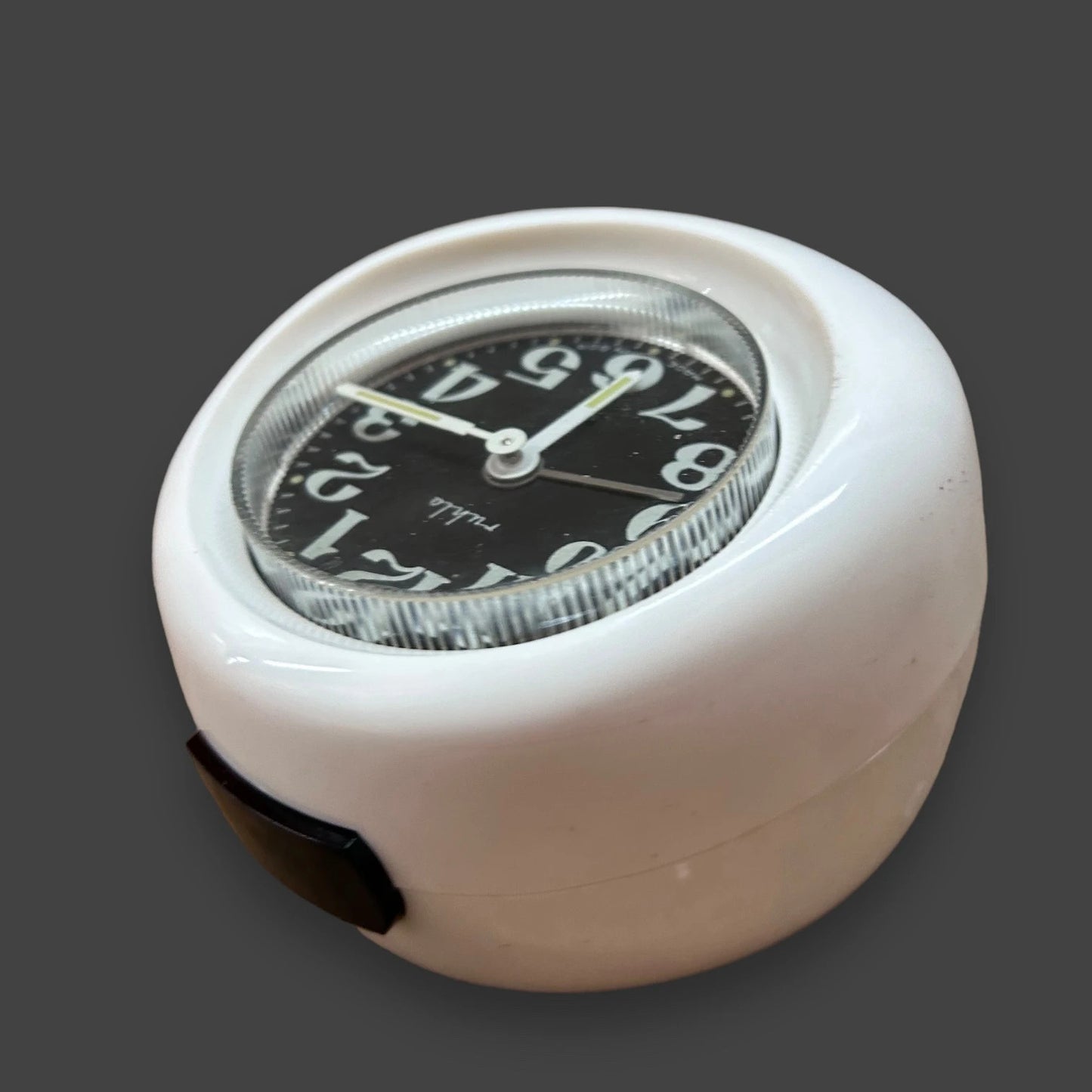 Mid Century White Ruhla West German Clock