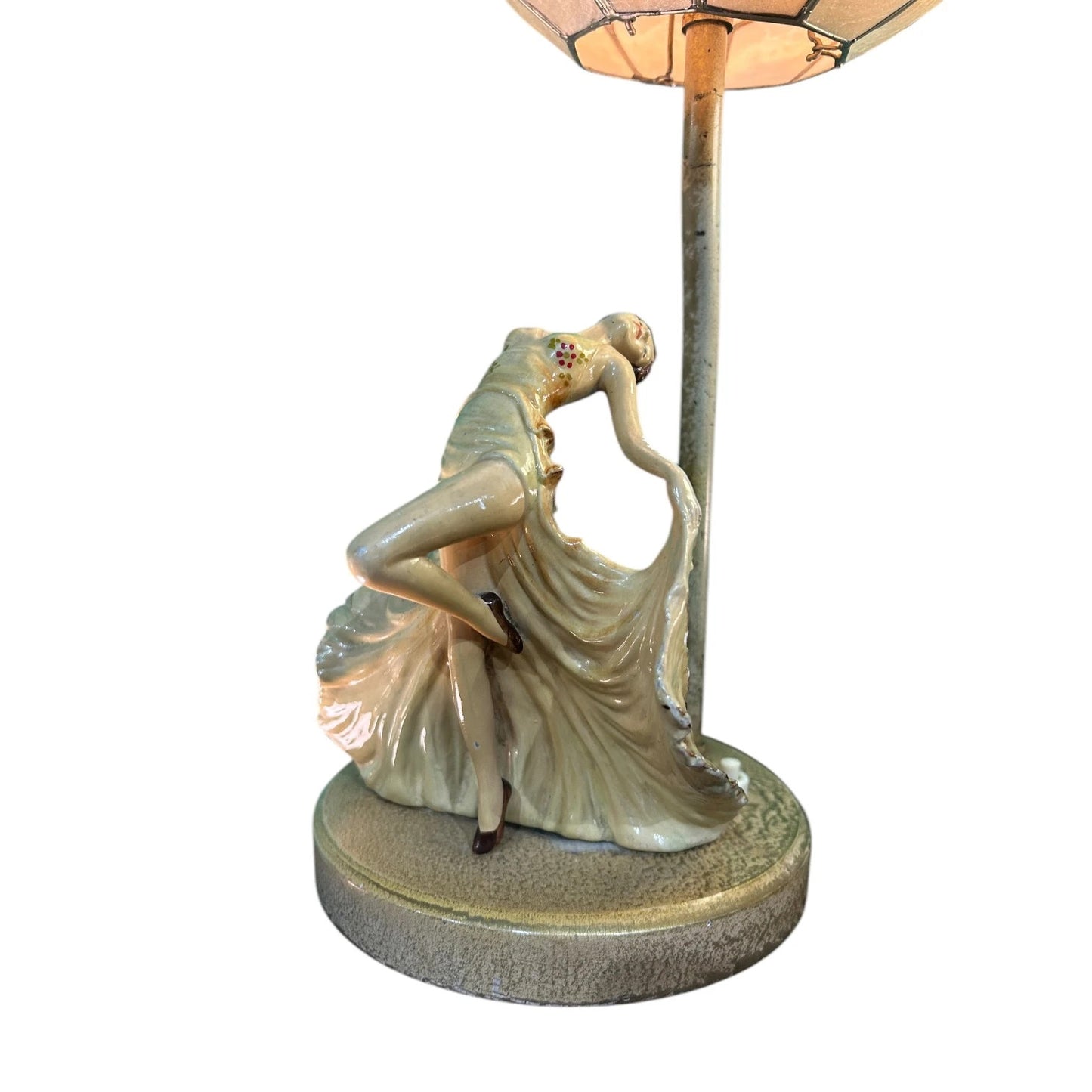 Vintage Art Deco Lotus Flower Lamp