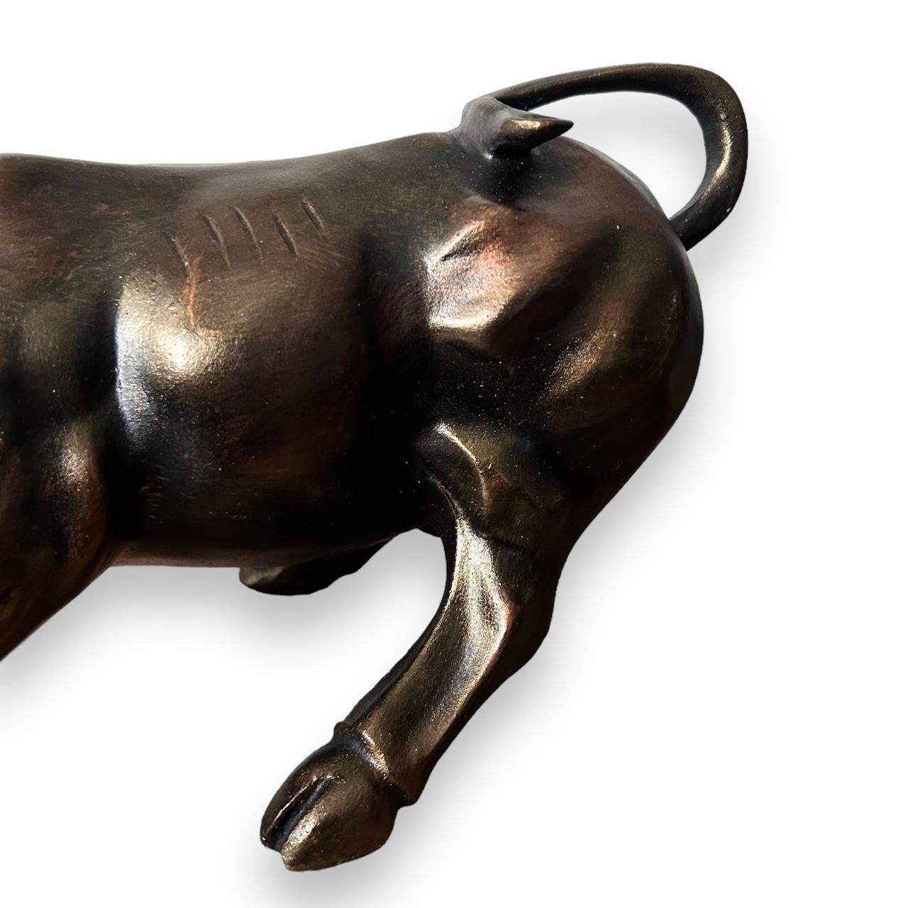 Mid Century Wall Street Bull Statue