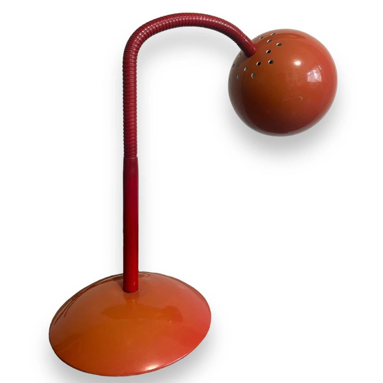Mid Century Orange Space Age Eyeball Lamp