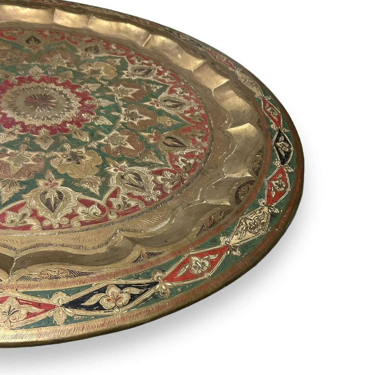Vintage Indian Brass Wall Plate
