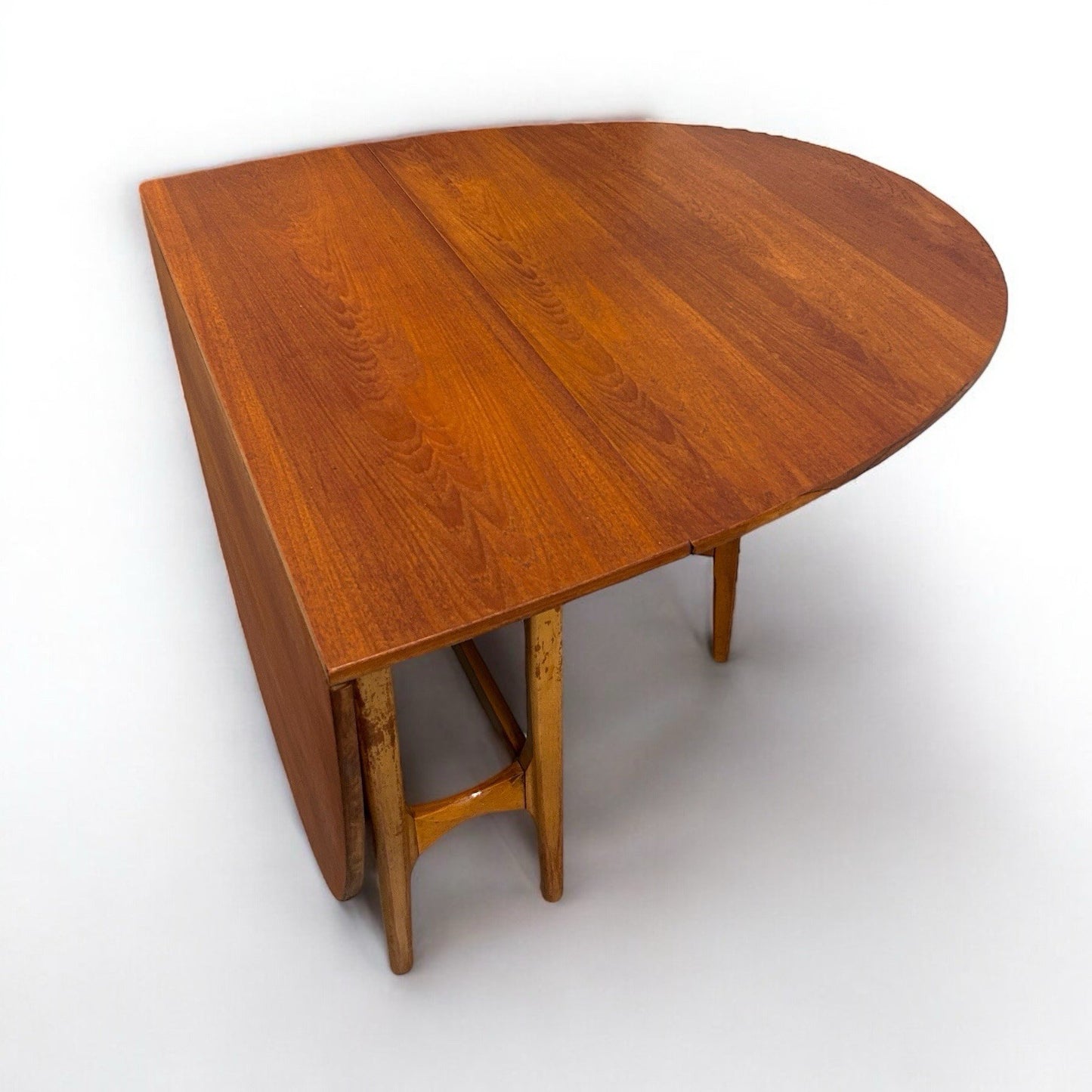 Mid Century Jentique Teak Wood Drop Leaf Table