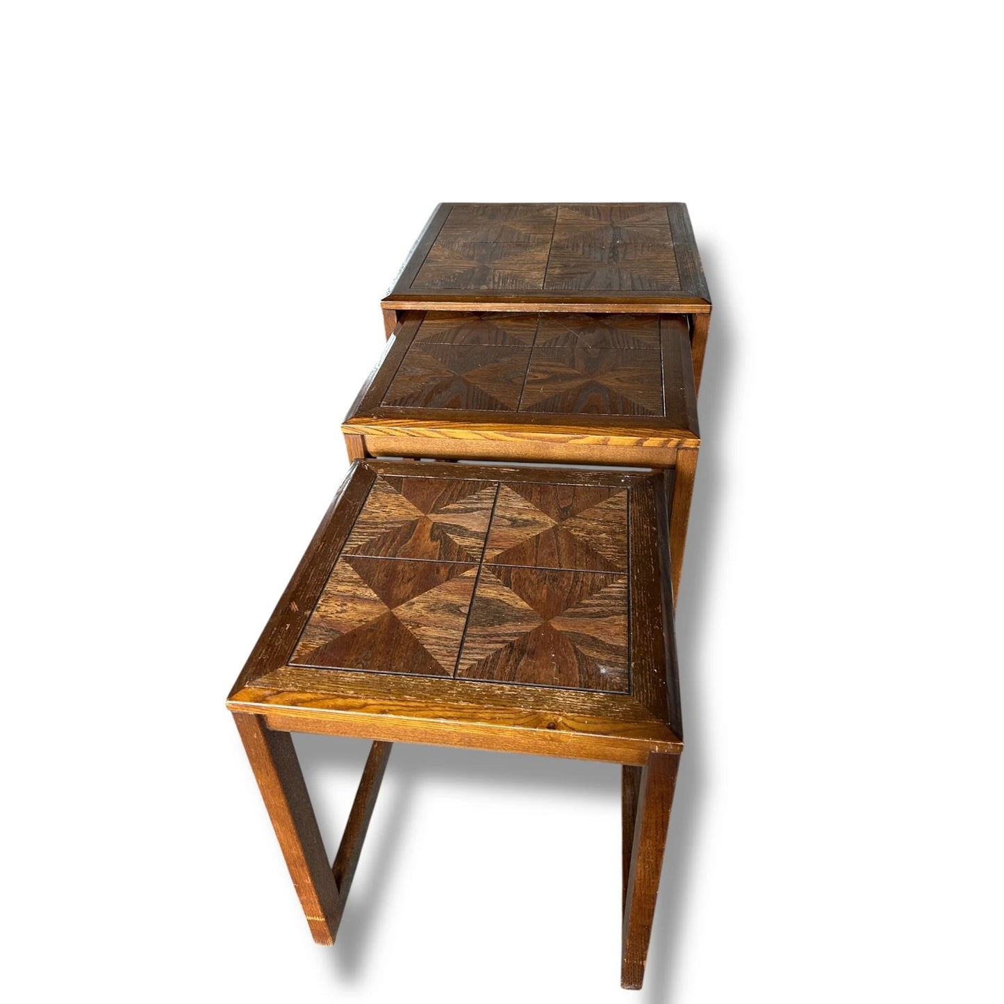 Mid Century Modern G Plan Parquetry Nest of Tables