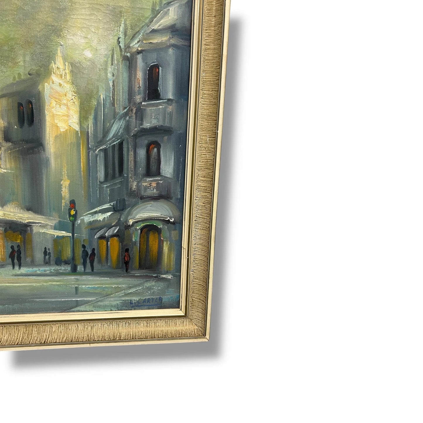 Mid Century Parisian Oil Painting
