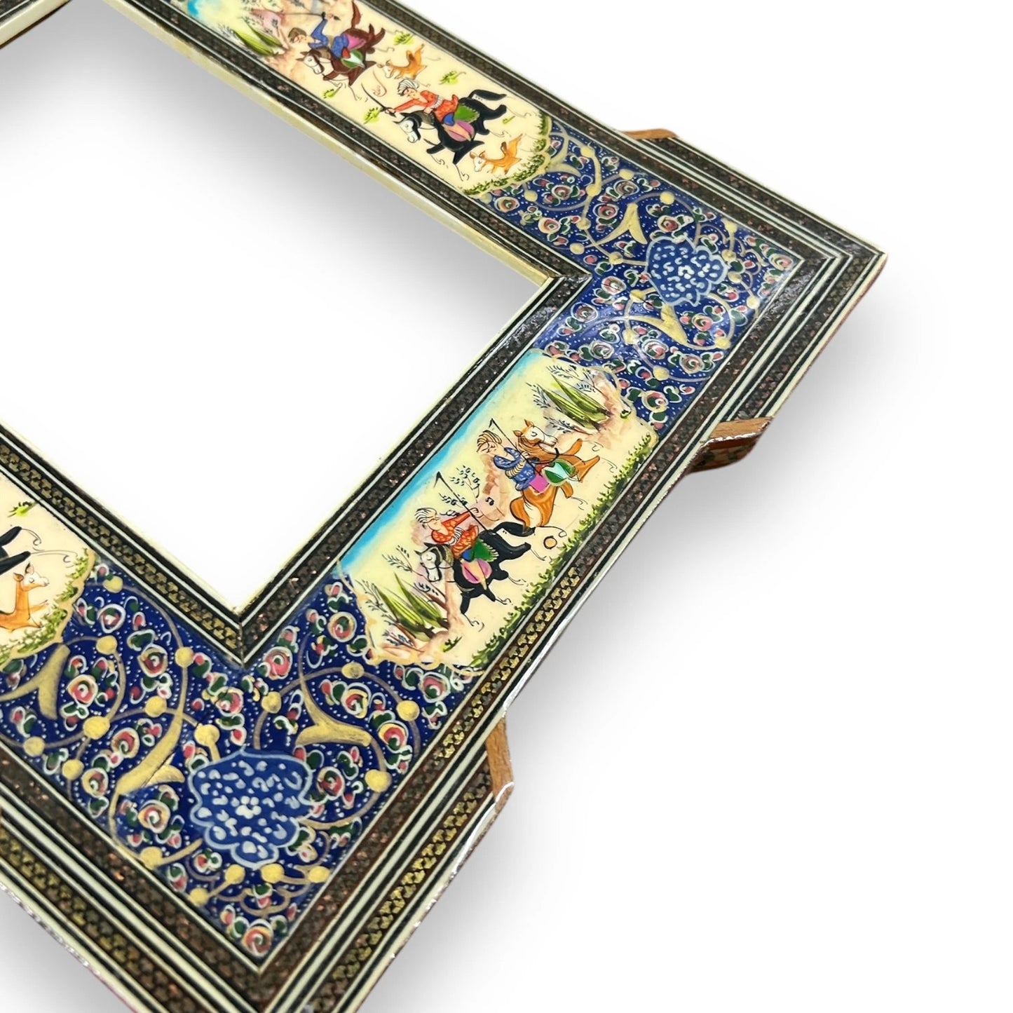 Vintage 1960s Persian Khatam Art Picture Frame