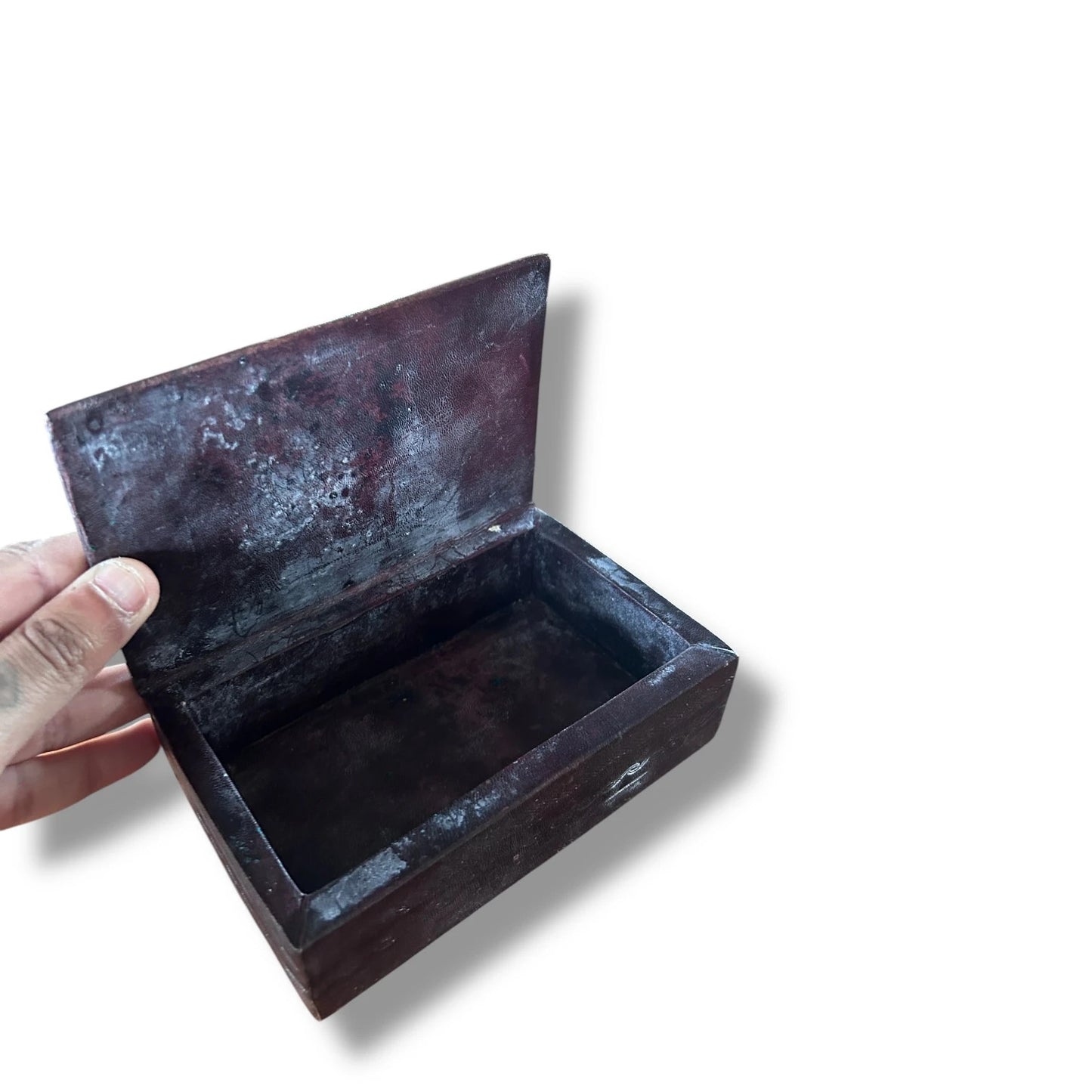 Mid Century African Tuareg Leather Box