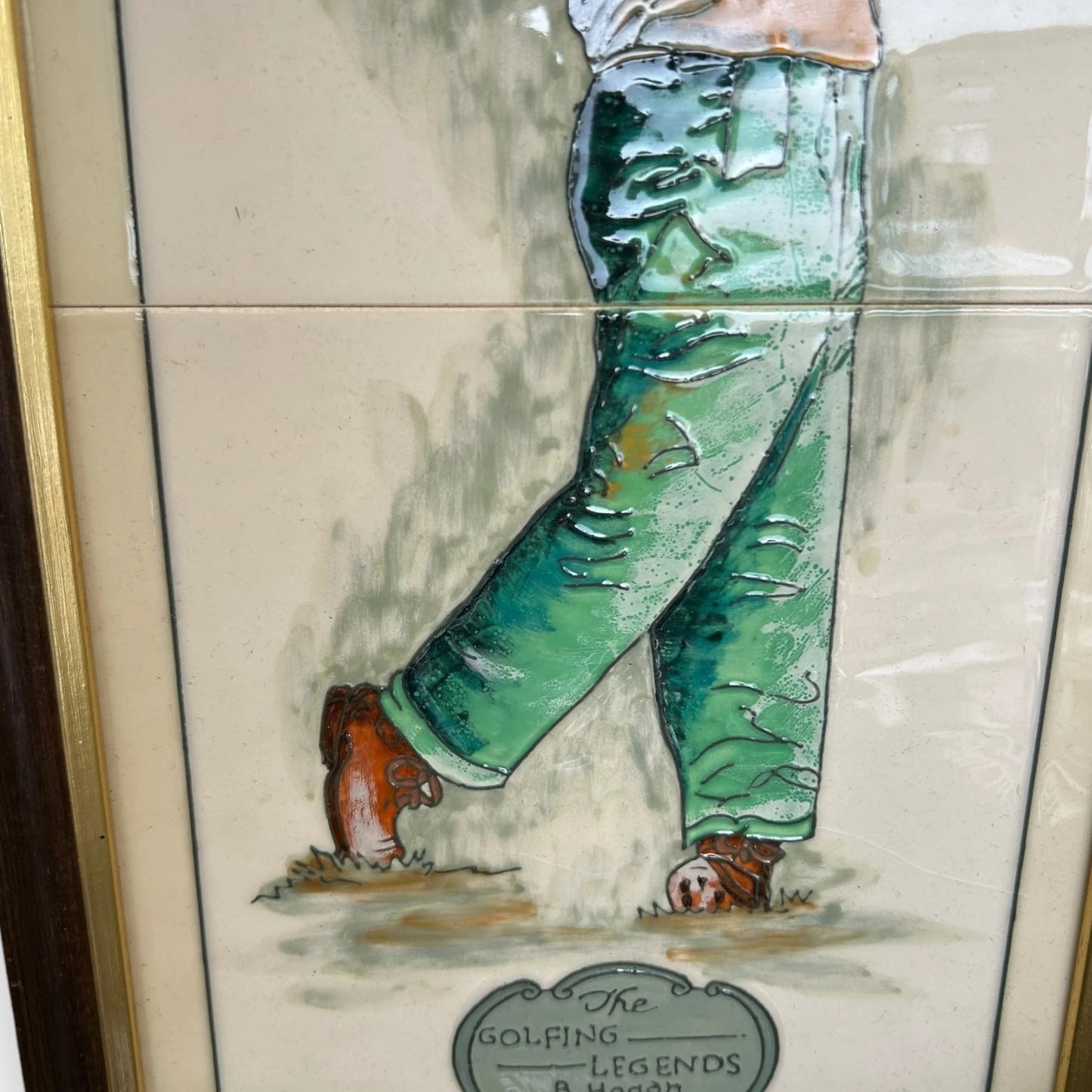 Vintage 1970s Golf Majolica Tiles