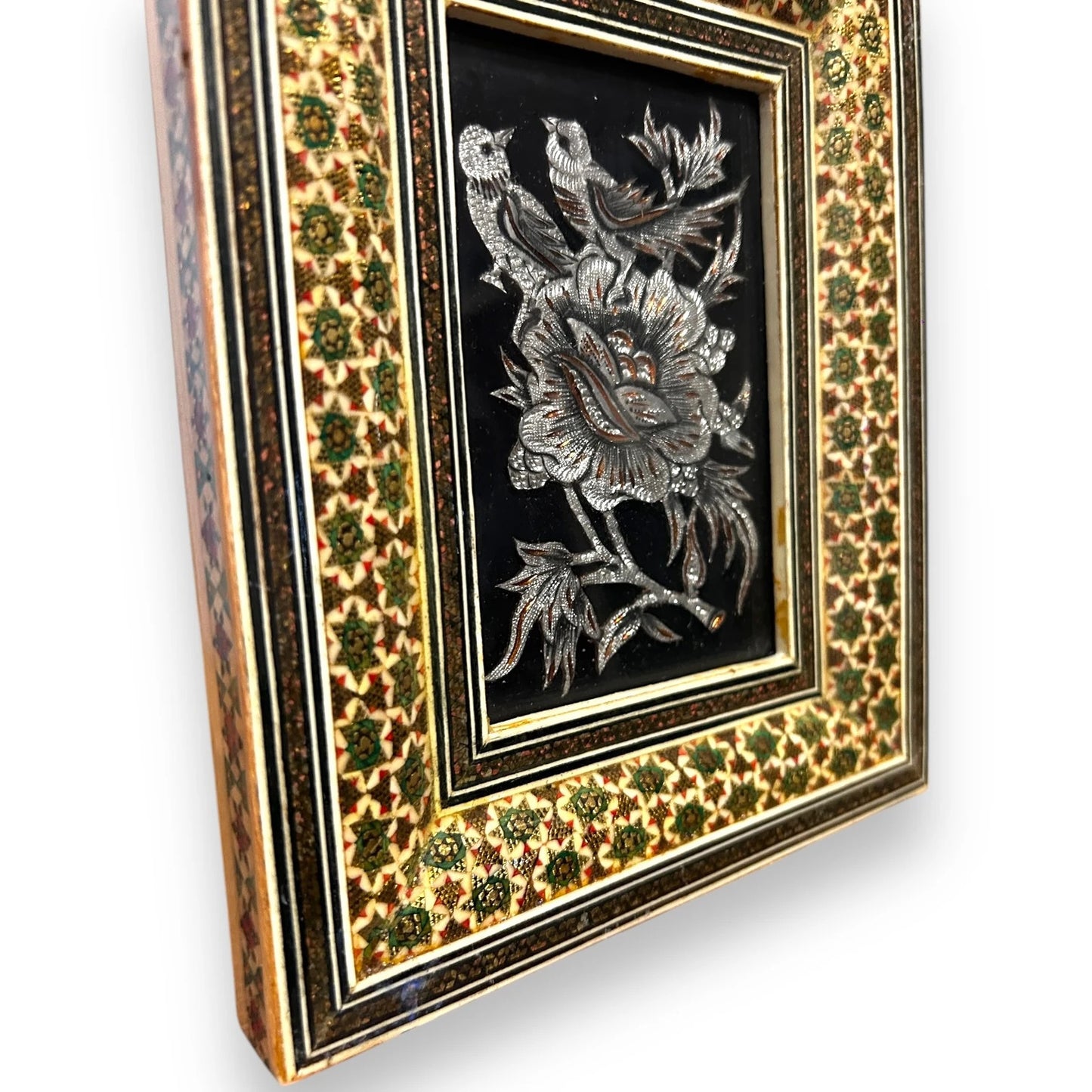 Vintage 1960s Persian Copper Detail Framed Art