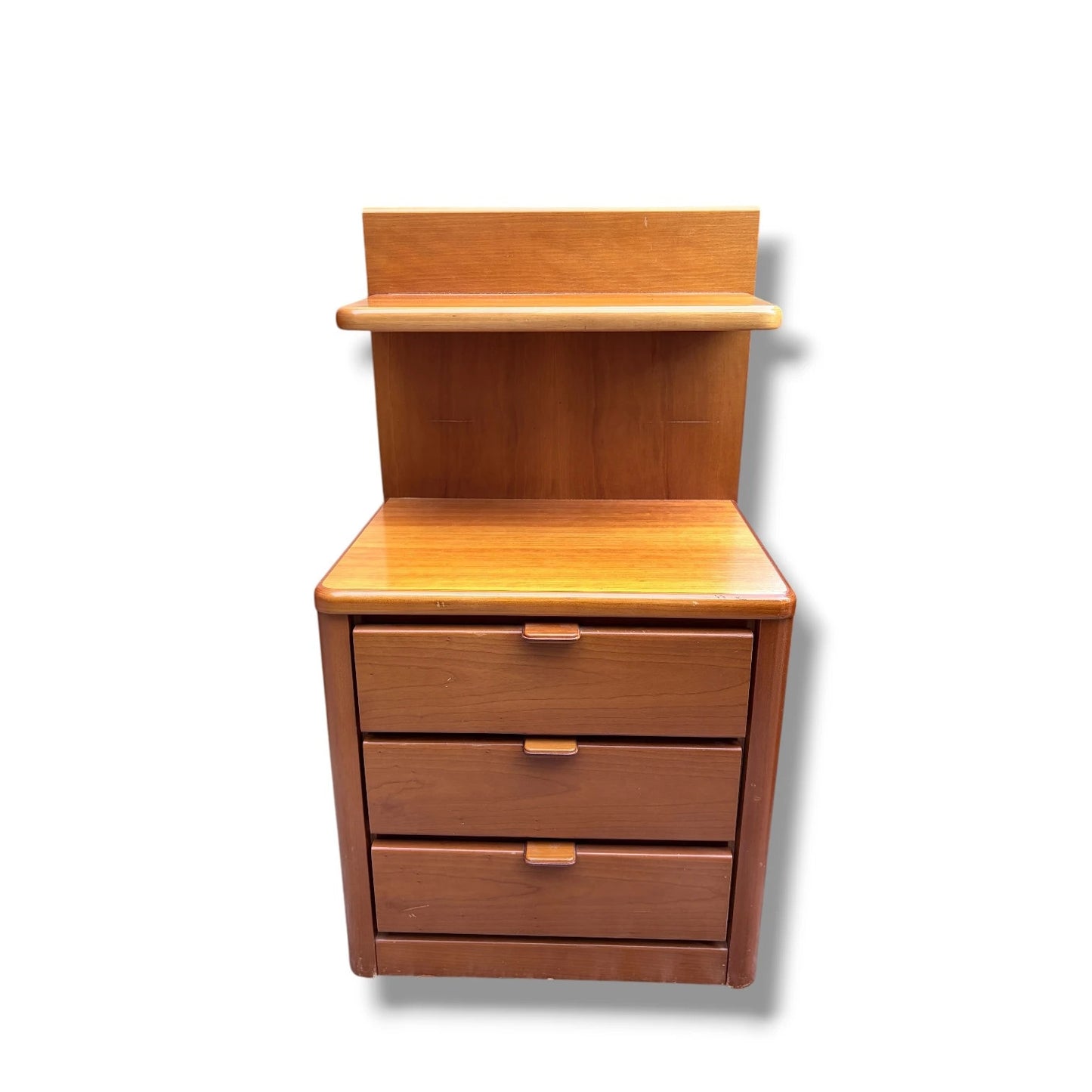 Mid Century Hülsta Teak Bedside Cabinet with Shelf | Vintage German Nightstand