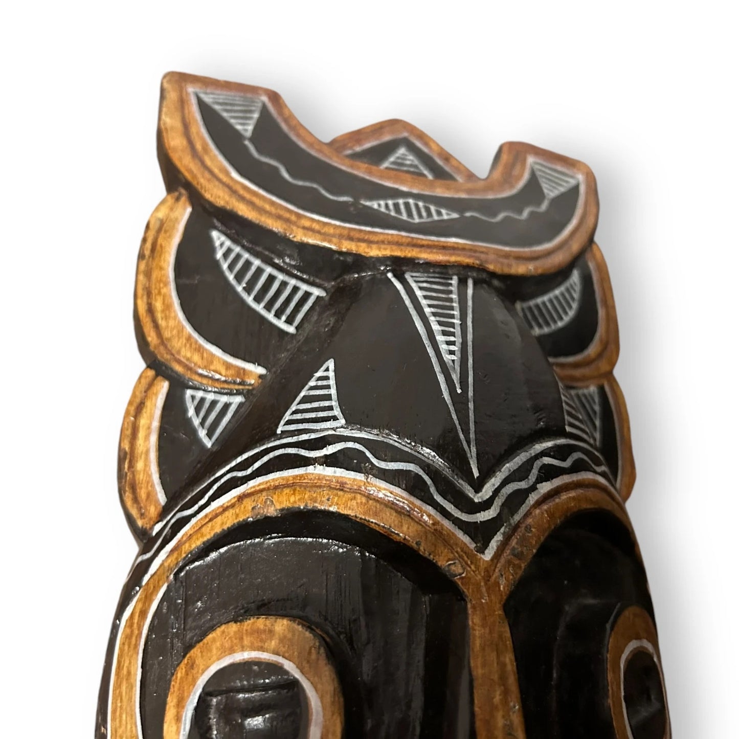 Vintage 1960s Carved Wood African Mask