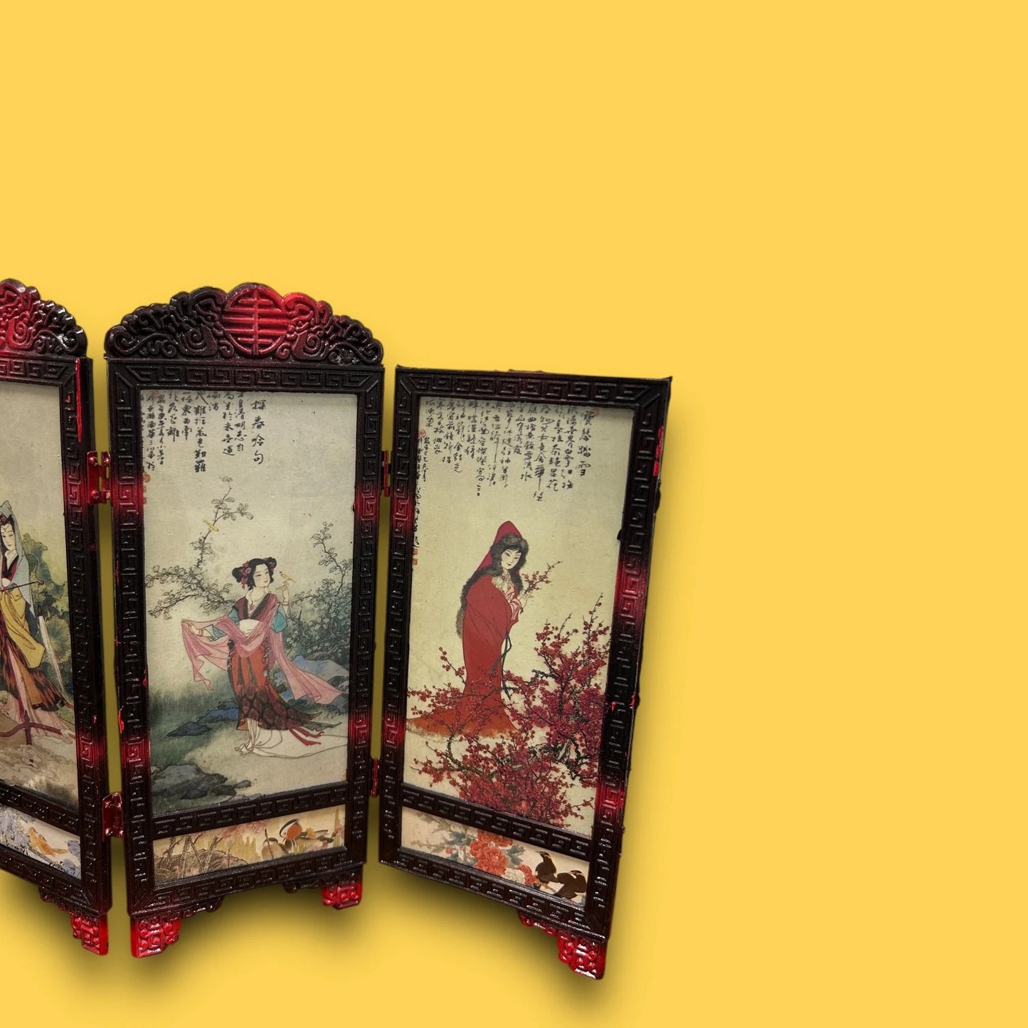 Vintage 1970s Chinese Desk Divider