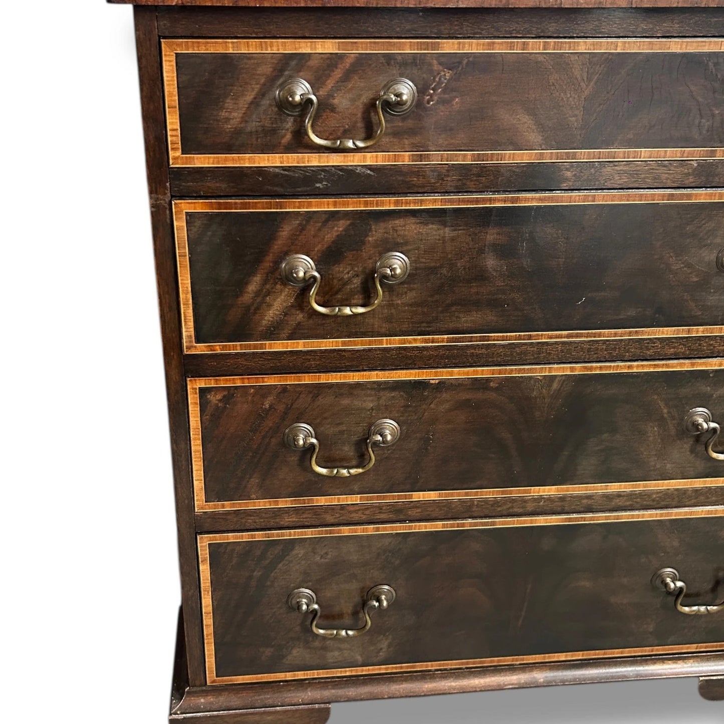 Mid Century Modern English Walnut Chest of Drawers