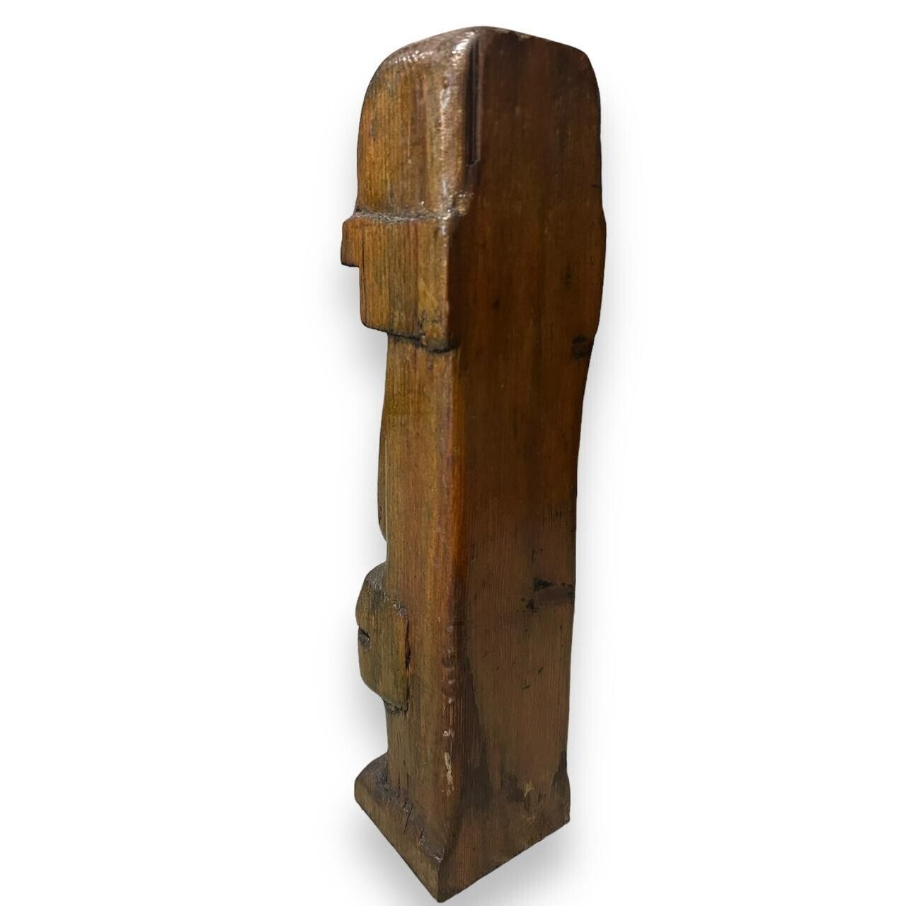 Vintage 1970s Easter Island Head Wood Statue