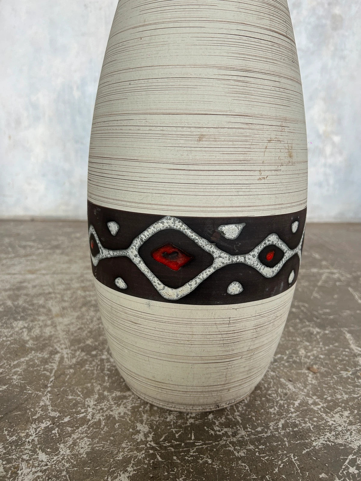 Mid Century Modern Austrian Carstens Art Pottery Large Vase