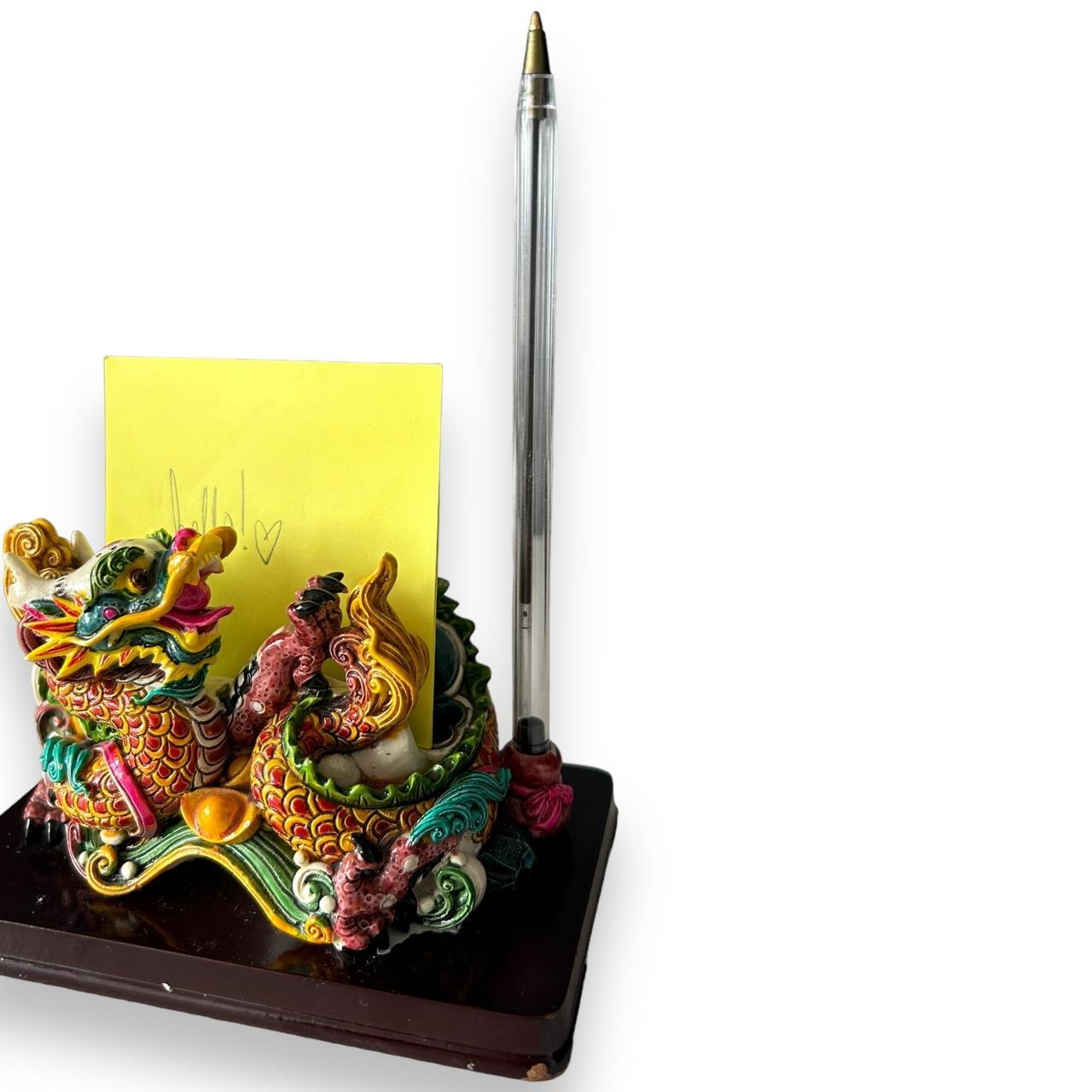 Vintage 1970s Chinese Dragon Desk Organiser