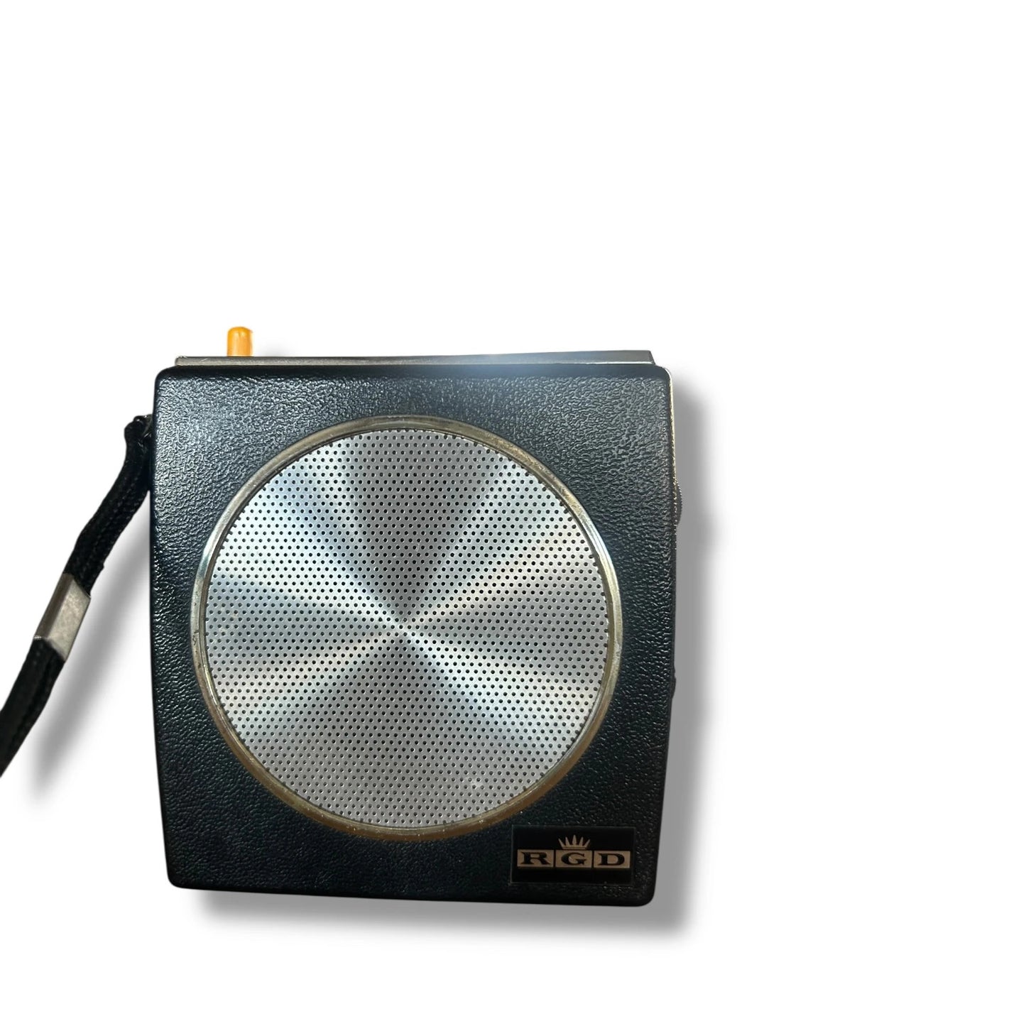 Vintage Black RGD Portable Transistor Radio – 1960s Mid Century Modern Design