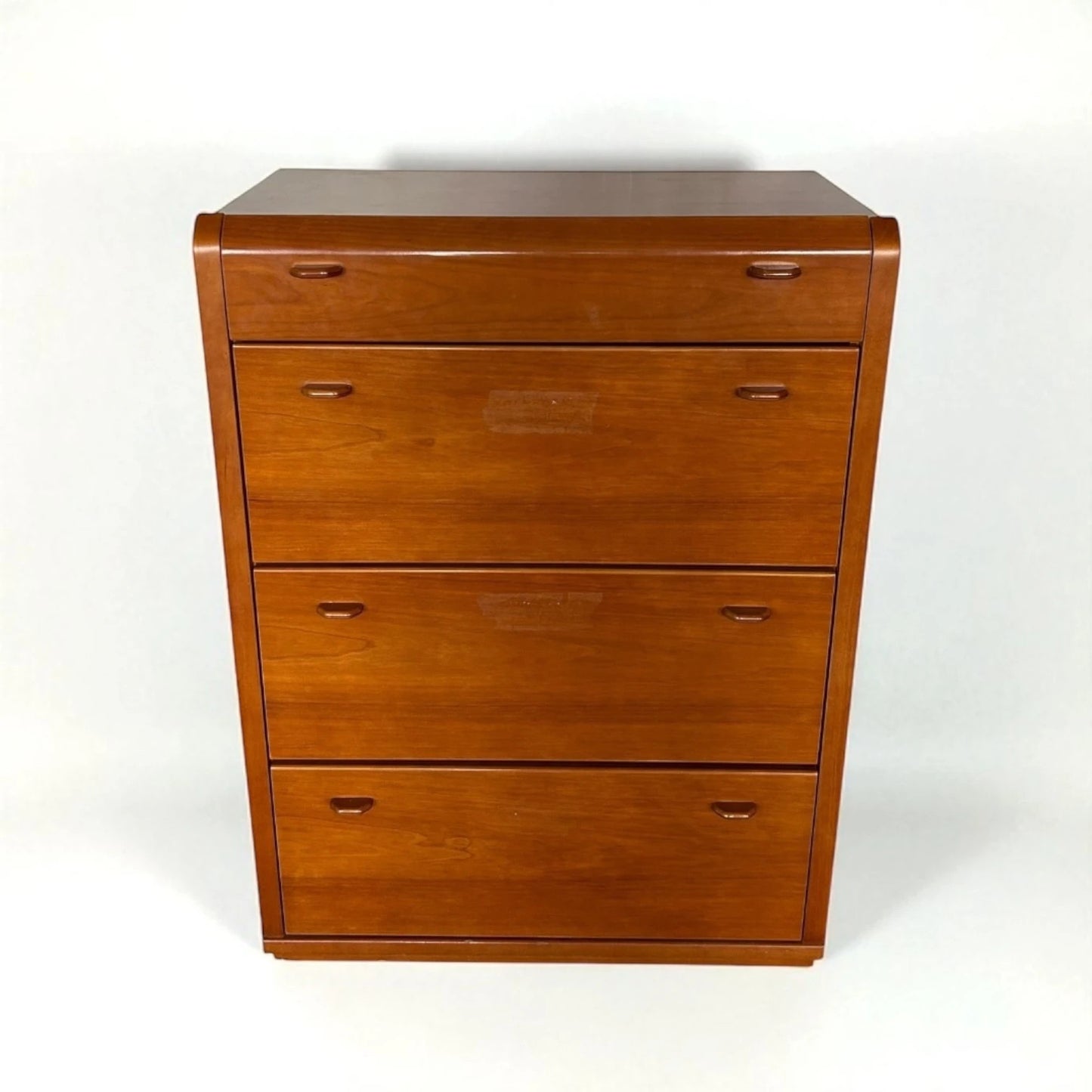 Vintage German Mid Century Chest of Drawers – Teak Tallboy Storage Cabinet