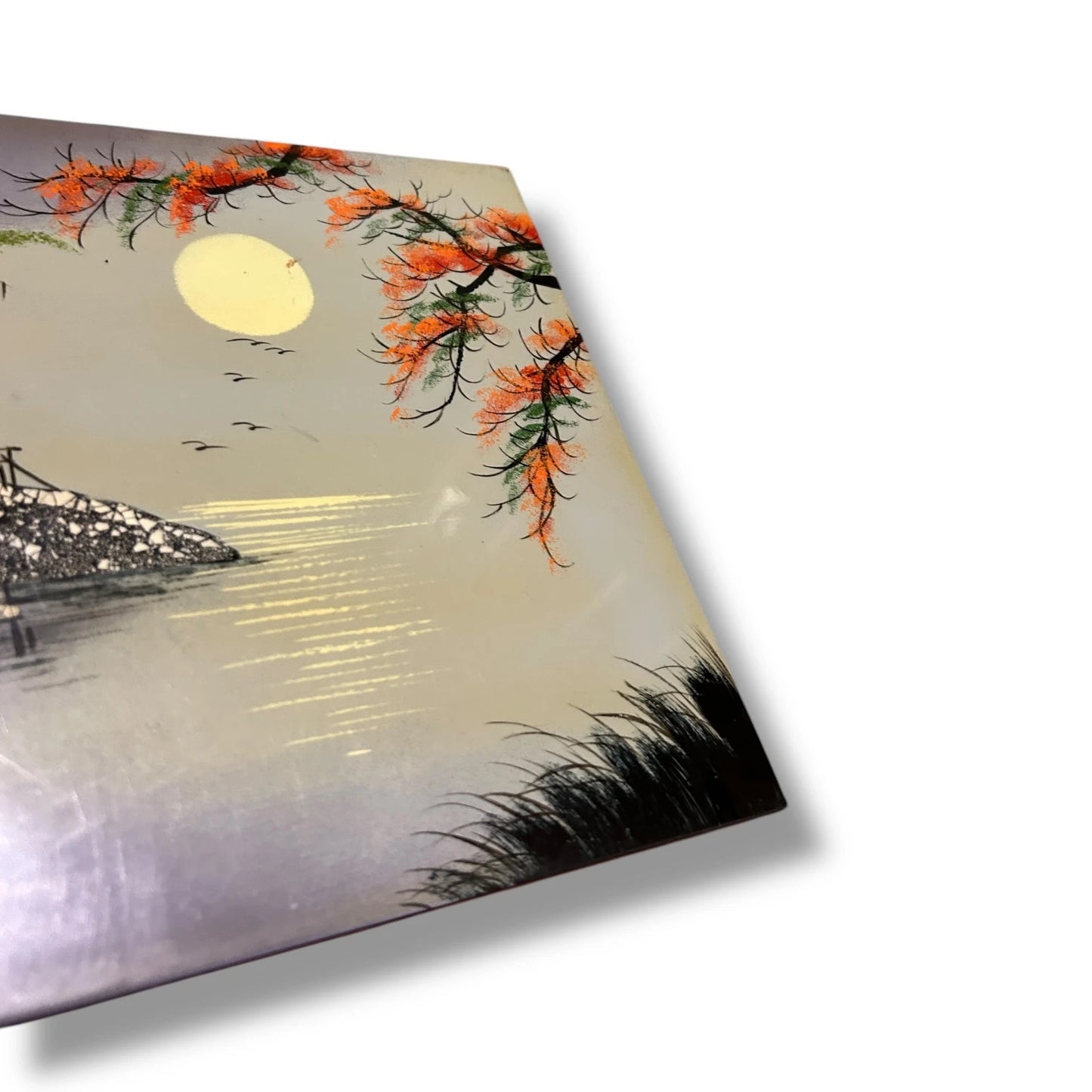 Mid Century Vietnamese Lacquer Painting