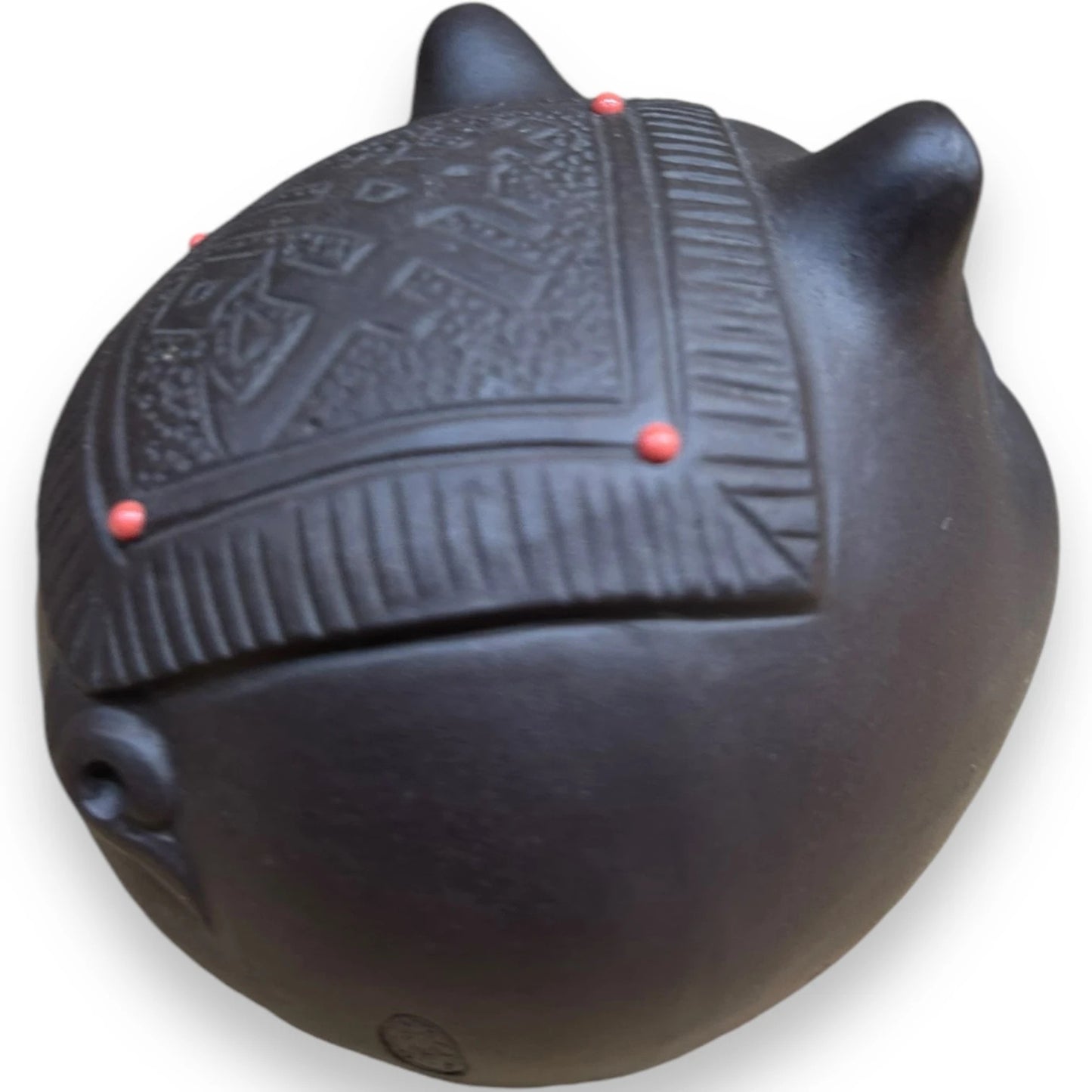 Vintage 1960s Chinese Pig Clay Sculpture