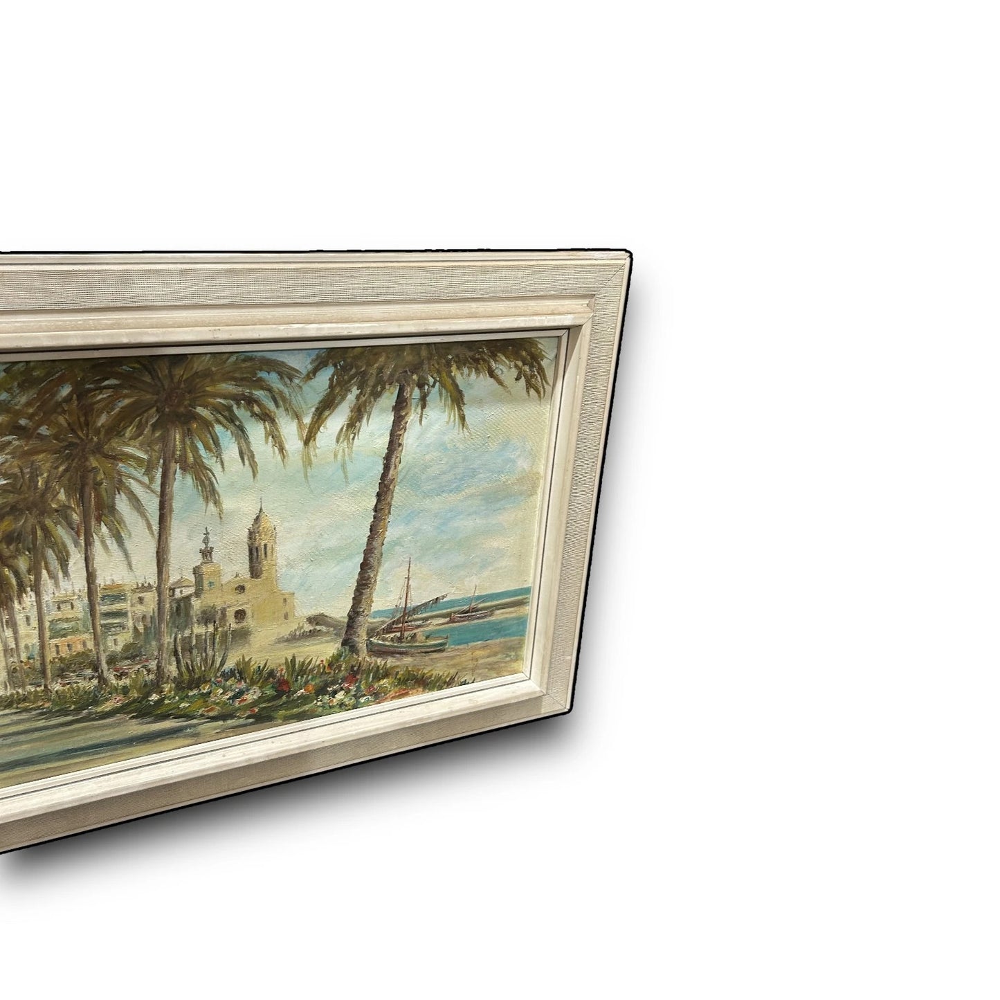 Vintage 1970s Spanish Oil Painting I Leiva