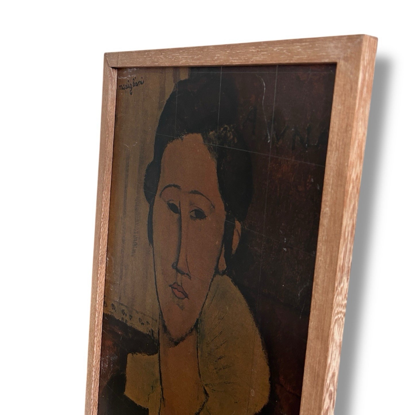Vintage Portrait of Anna Zborowska Amedeo Modigliani Framed Print