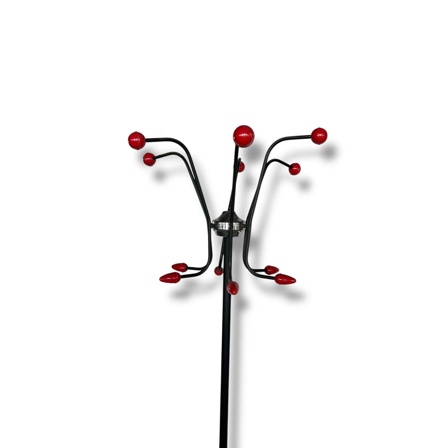 Mid Century Modern Atomic Coat Rack with Umbrella Stand – 1960s Space Age Hall Stand