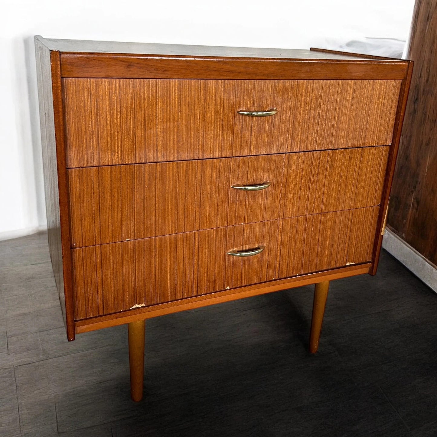 Mid Century Modern Teak Wood Chest of Drawers