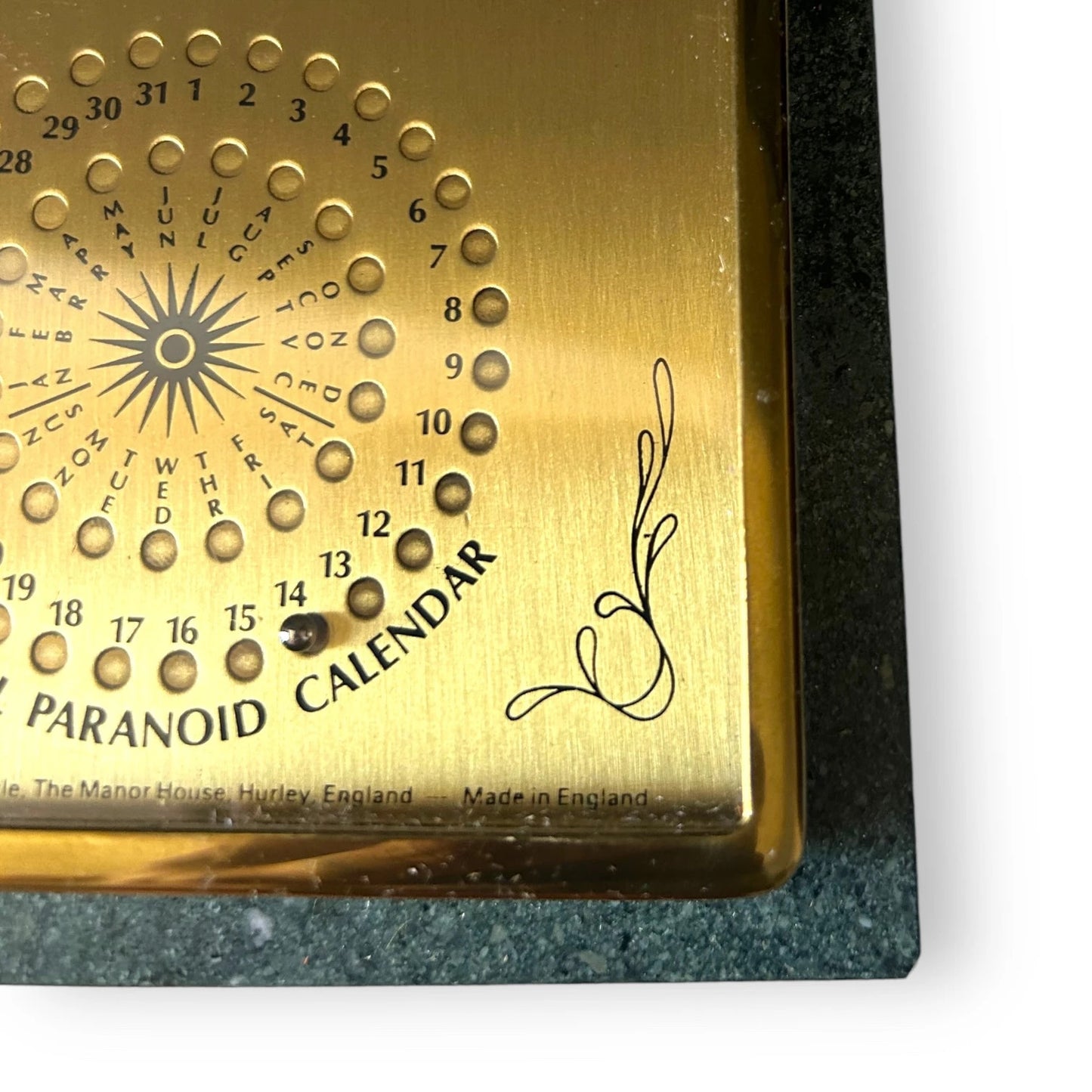 Vintage 1970s Paranoid Perpetual Calendar