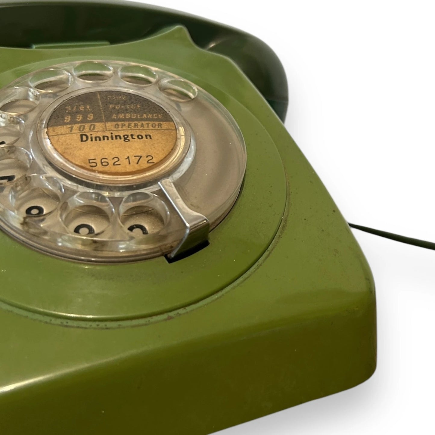 Mid Century Green Rotary Telephone