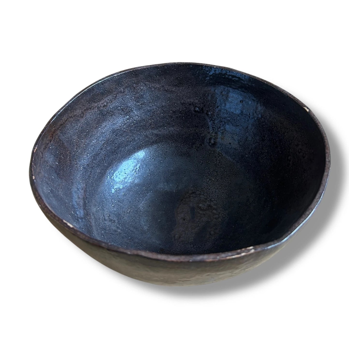 Studio Pottery Bowl by Averil Ainley – Handcrafted Sculptural Ceramic in Earthy Brown
