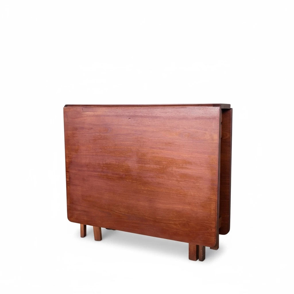 Mid-Century McIntosh Teak Drop-Leaf Extending Dining Table