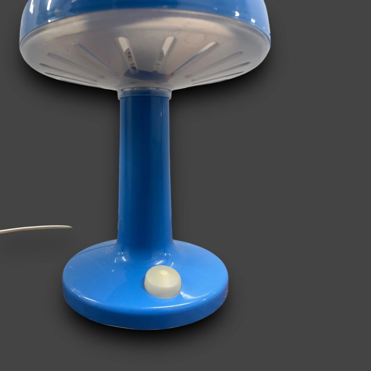 Vintage 90s Ikea Blue Mushroom Lamp