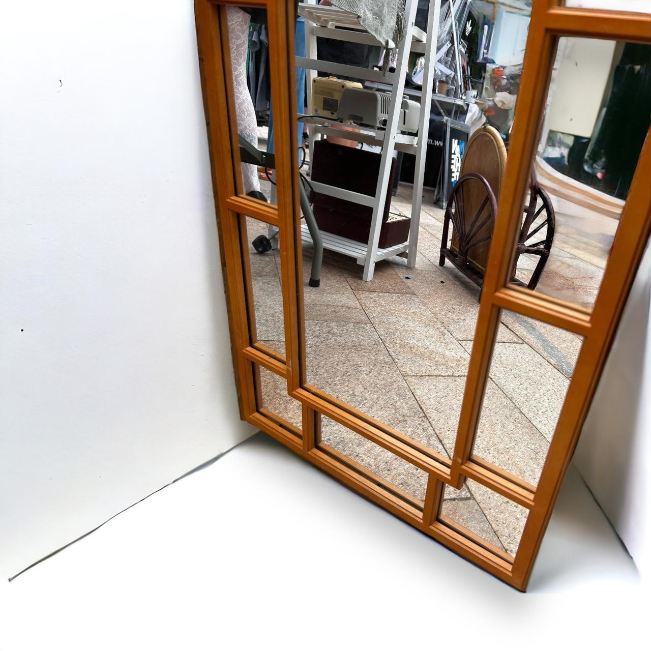 Vintage 1980s Arch Window Mirror
